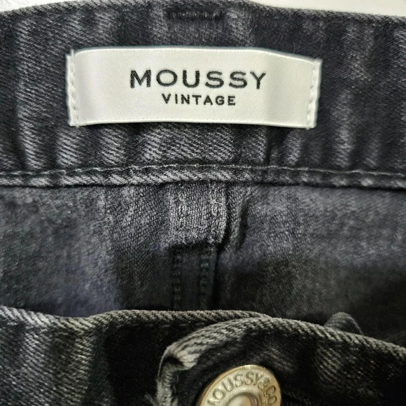 MOUSSY VINTAGE Fremont Skinny Denim Jeans Black Size 30 - Picture 8 of 11